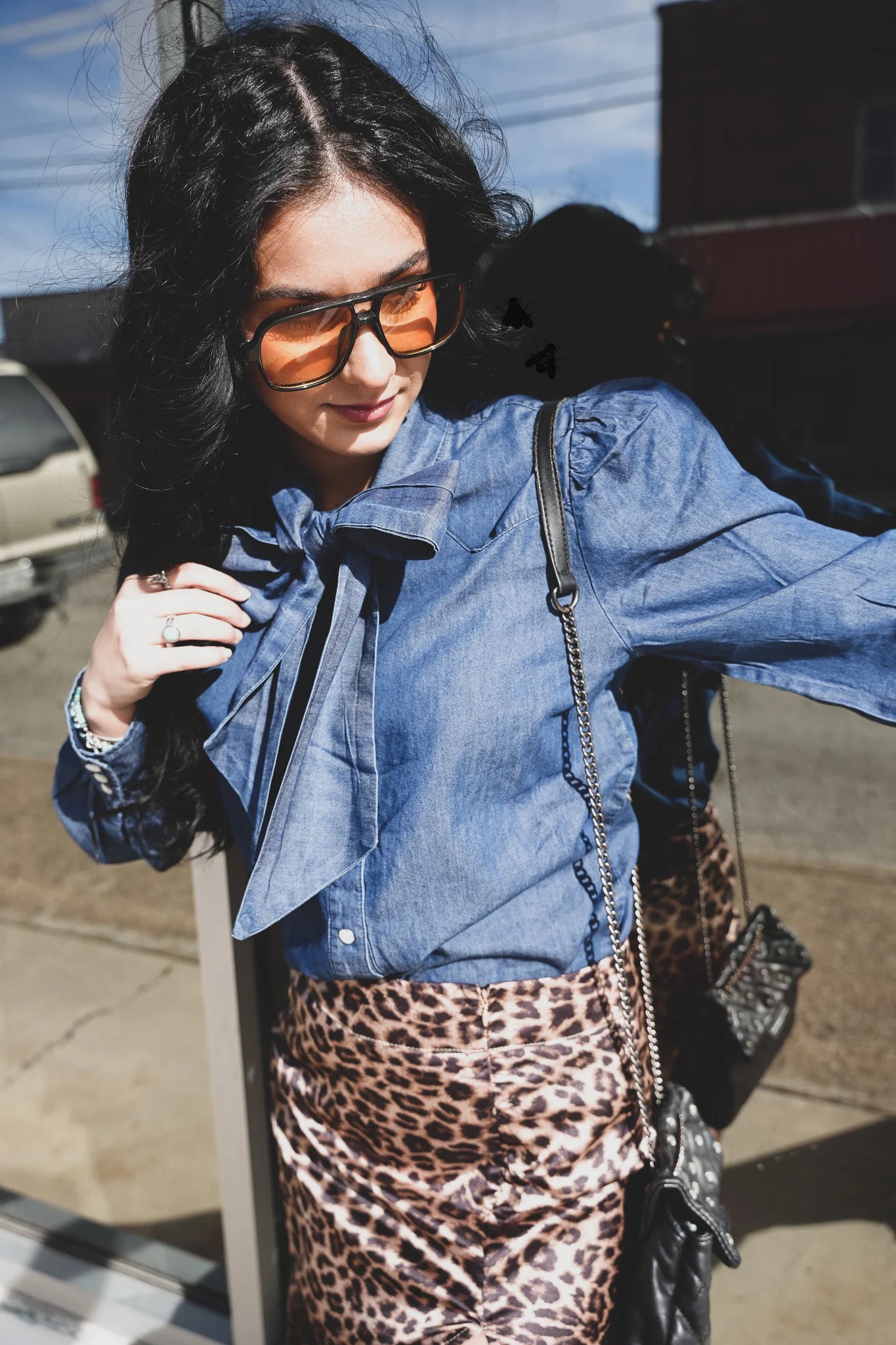 Pearl Ranch- Denim Button Up