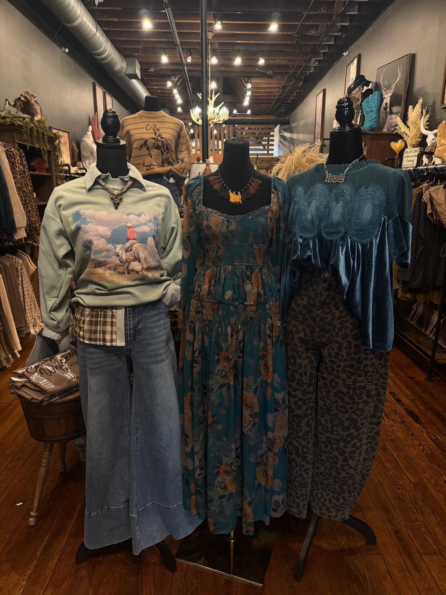 Forest Bloom- Green Floral Dress