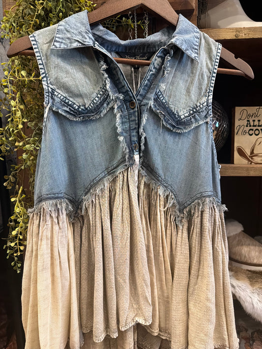Briar Creek – Denim Boho Top