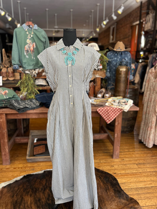 Line ’Em Up- Striped Jumpsuit