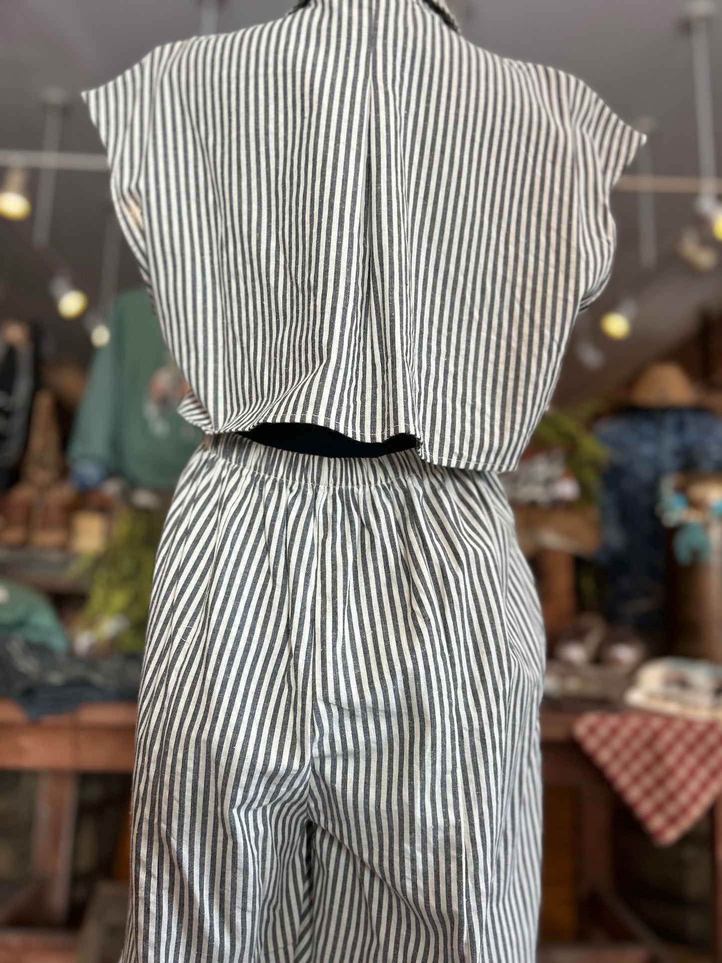 Line ’Em Up- Striped Jumpsuit