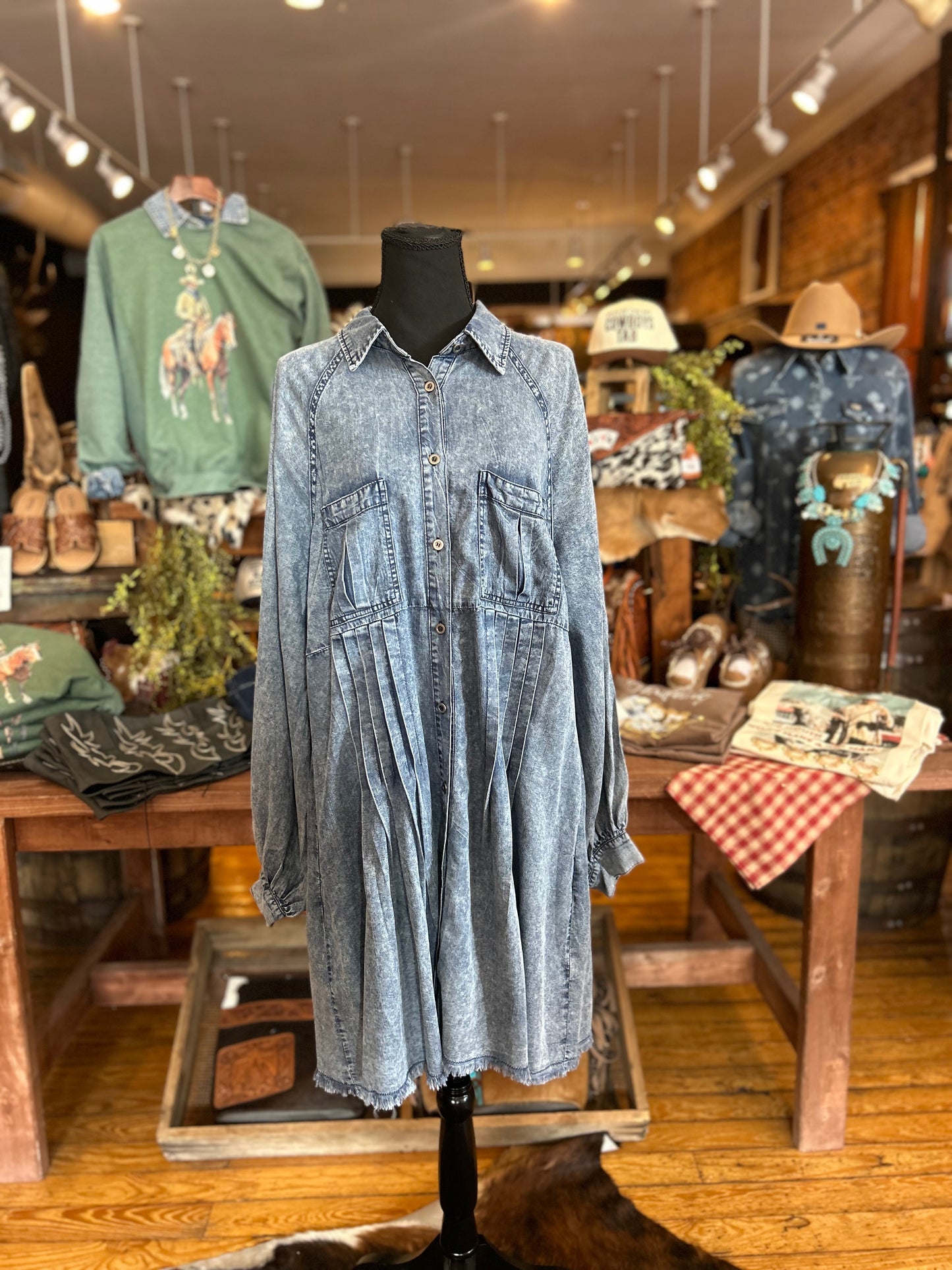 Moonlight Hollow – Denim Dress