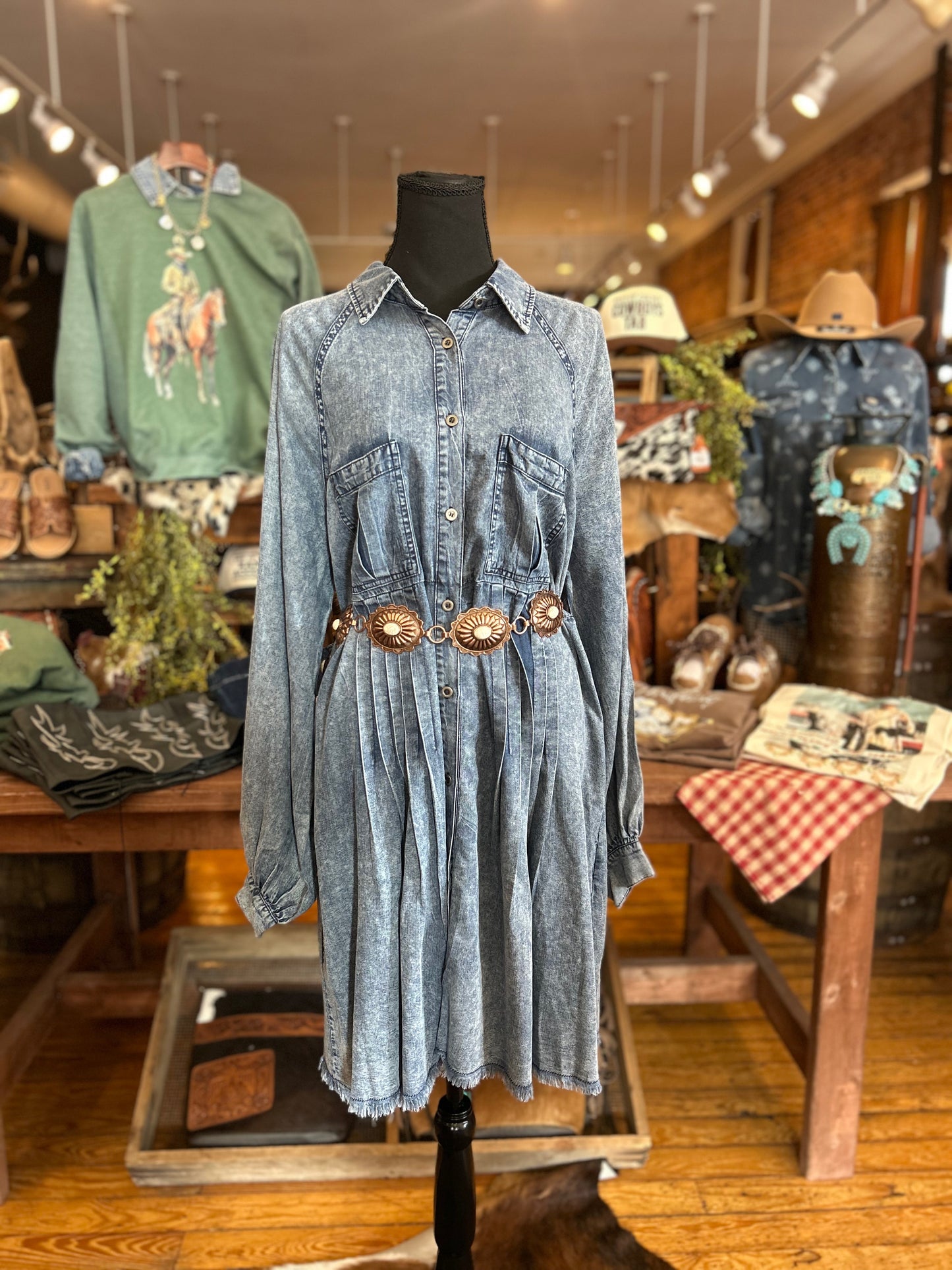 Moonlight Hollow – Denim Dress