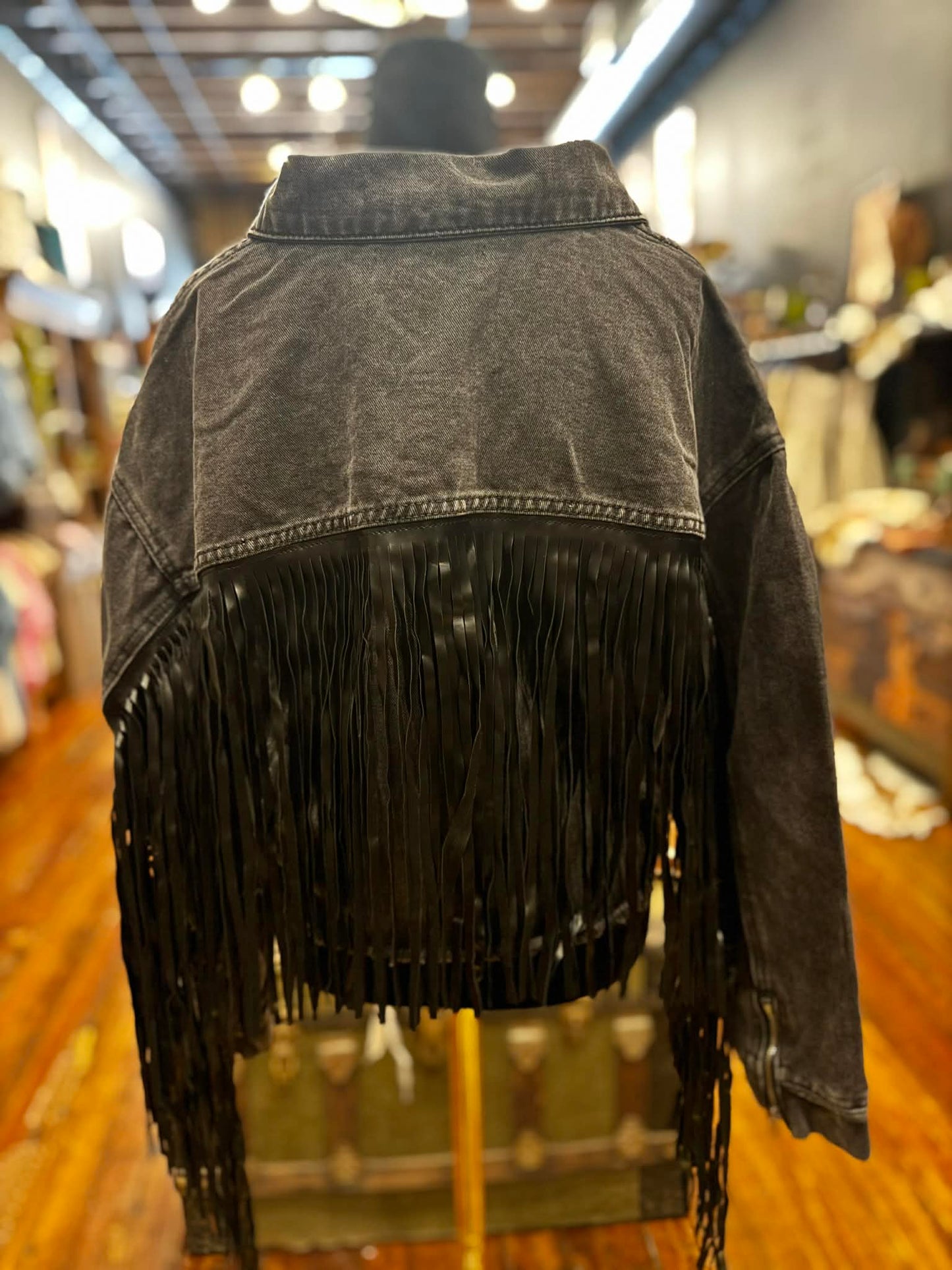 Raven Ranch Fringe – Denim Jacket