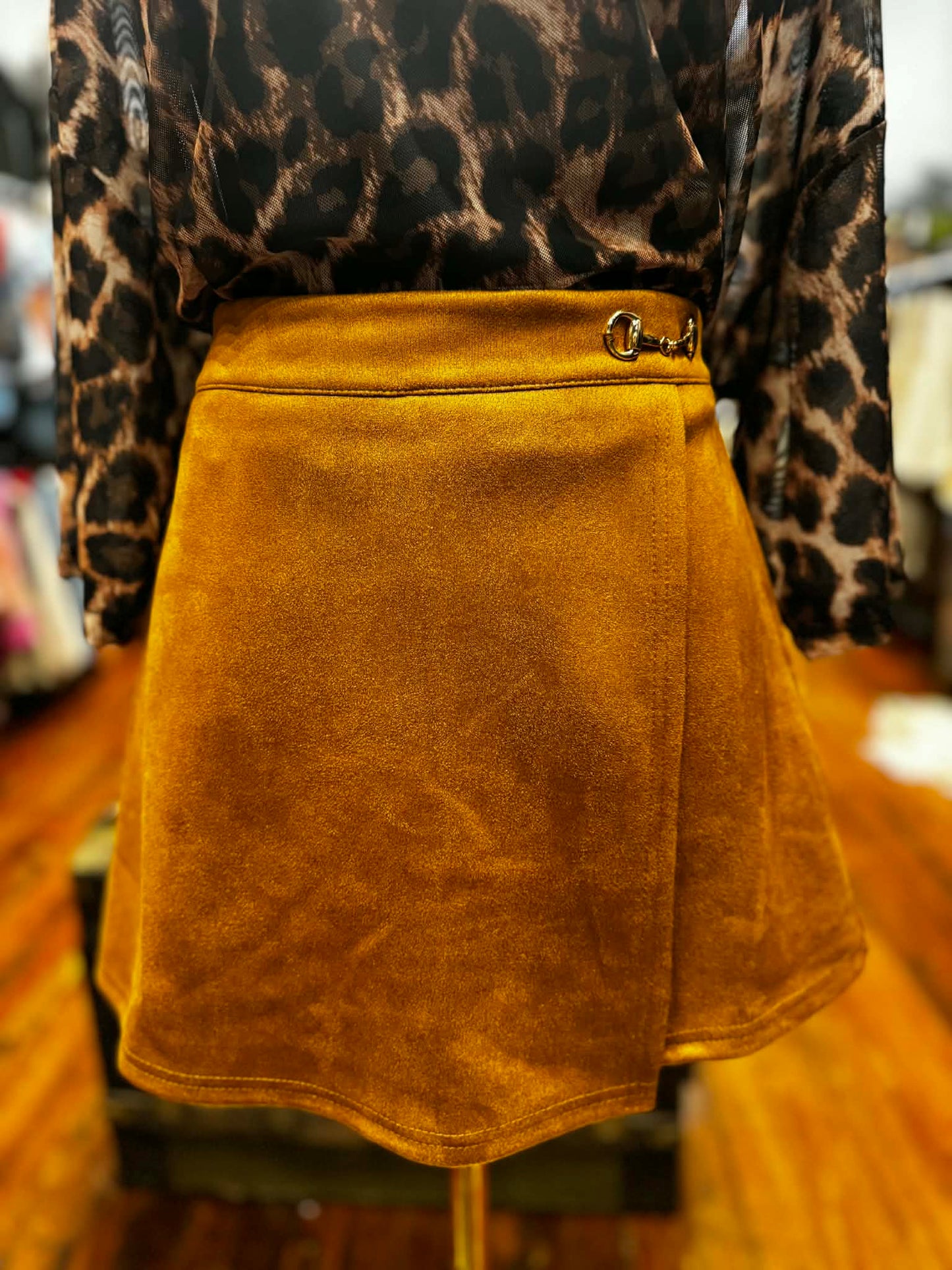 Bit & Bridle – Suede Skort