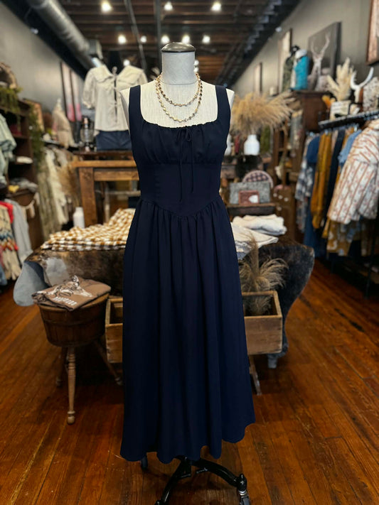 Coyote Moon – Navy Midi Dress