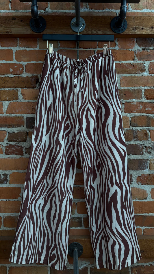Wild Side – Brown Zebra Pants