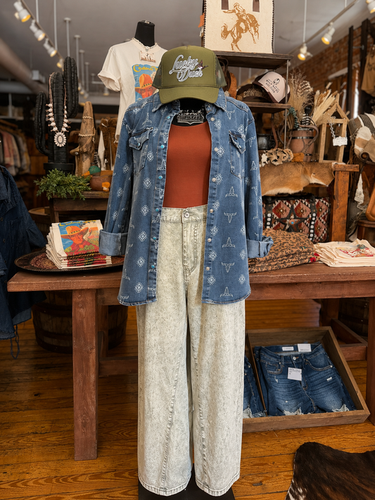 Free Spirit – Olive Wide Leg Pants