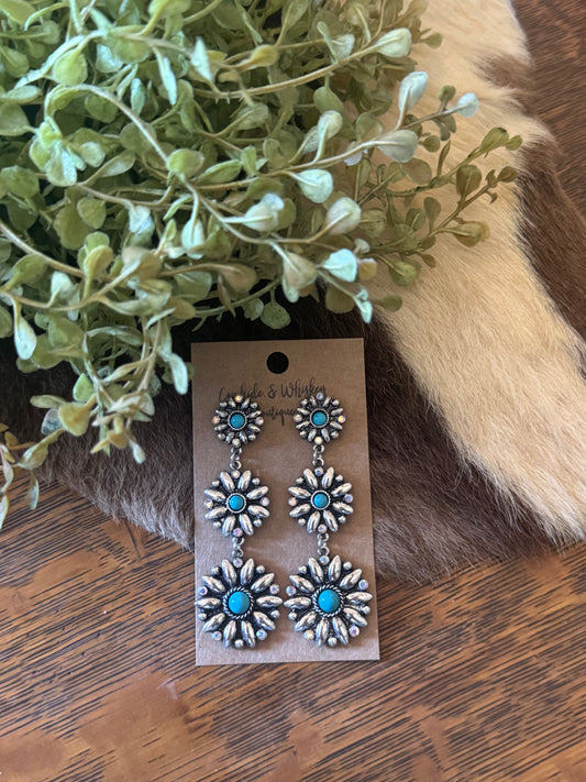 Sunflower Concho - Earrings