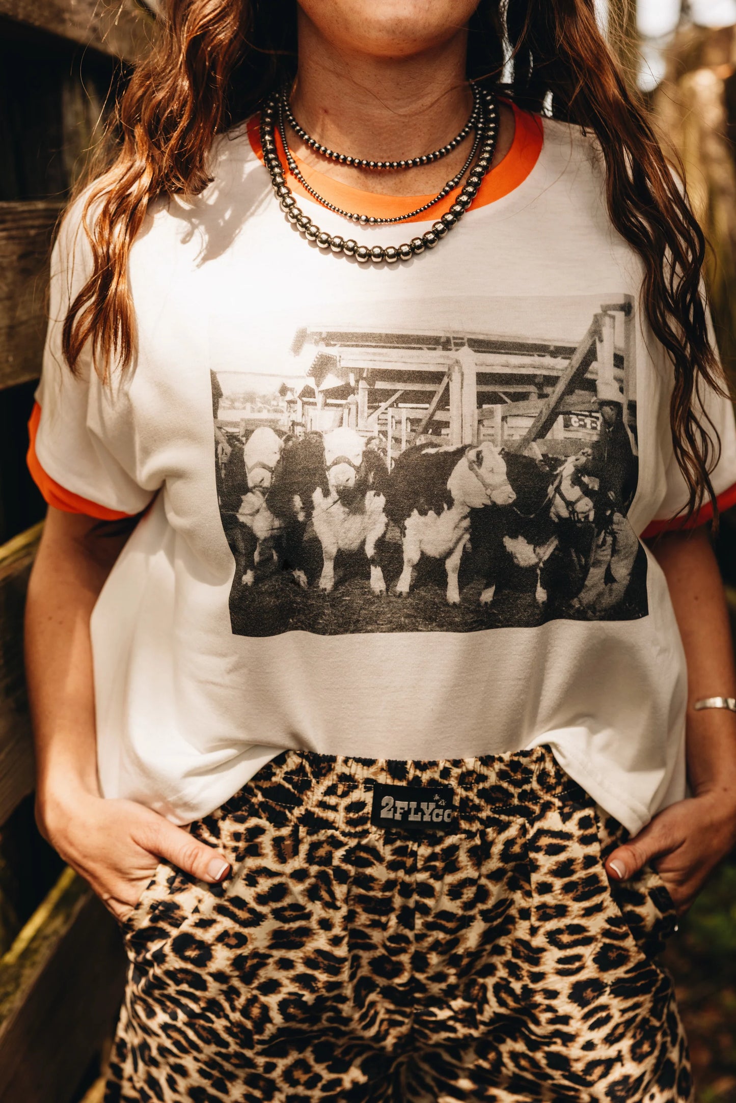 Grand Champion - Orange Trimmed Tee