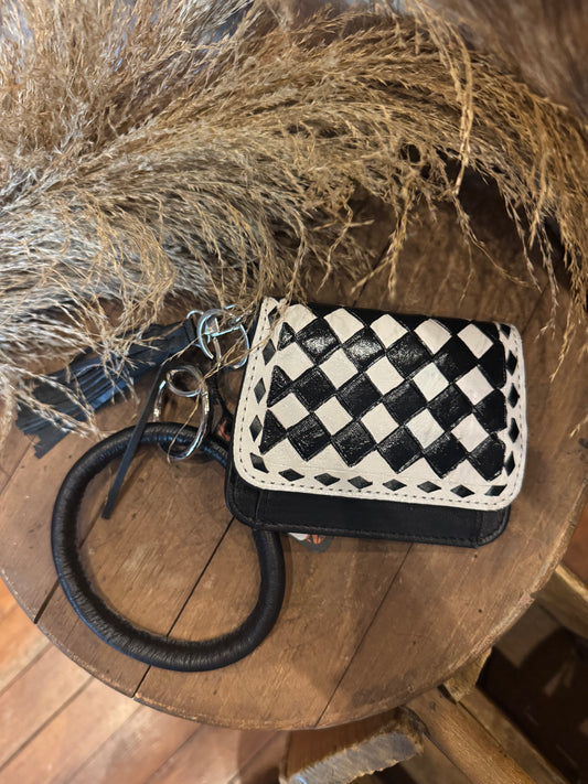Checkered Wristlet/Wallet