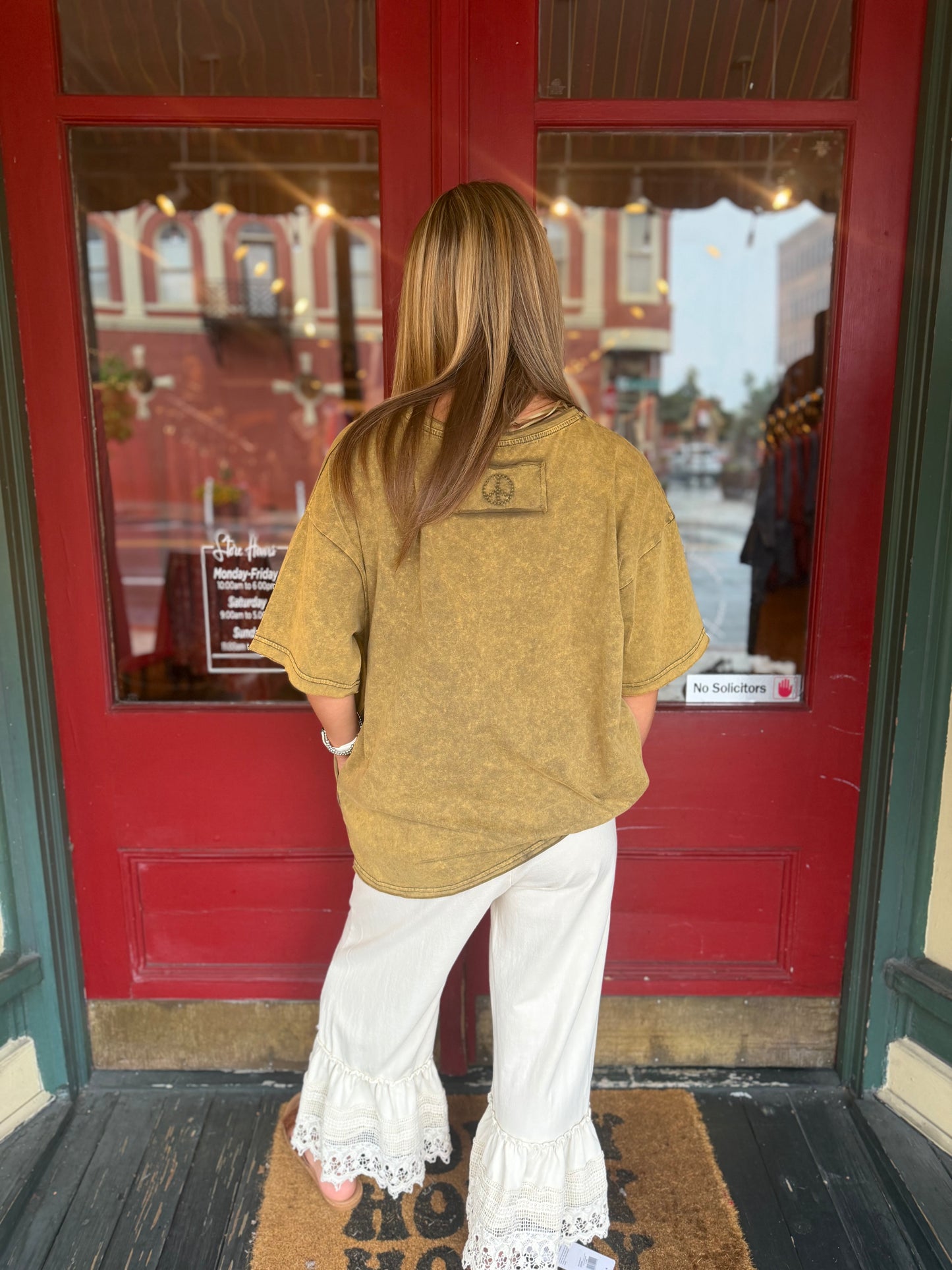 Painted Spirit – Native Olive Pocket Tee