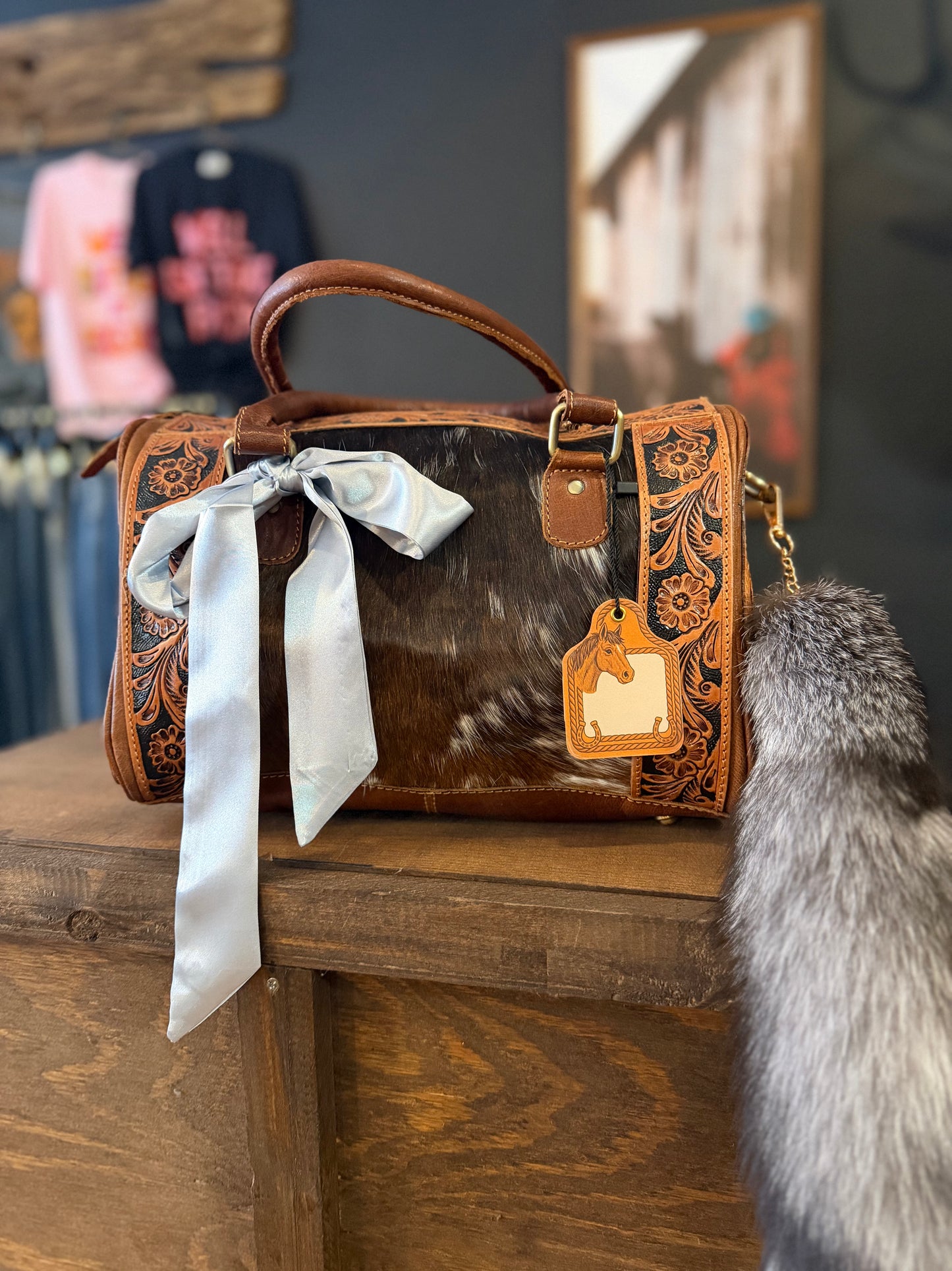Leather & Cowhide-Medium Speedy Purse