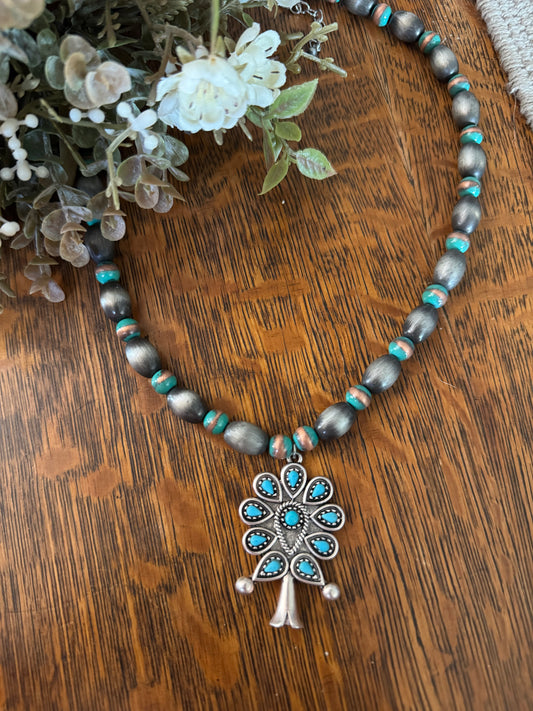 Patina Blossom - Necklace