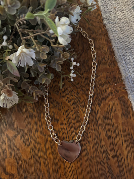 Heart Swing - Gold Necklace