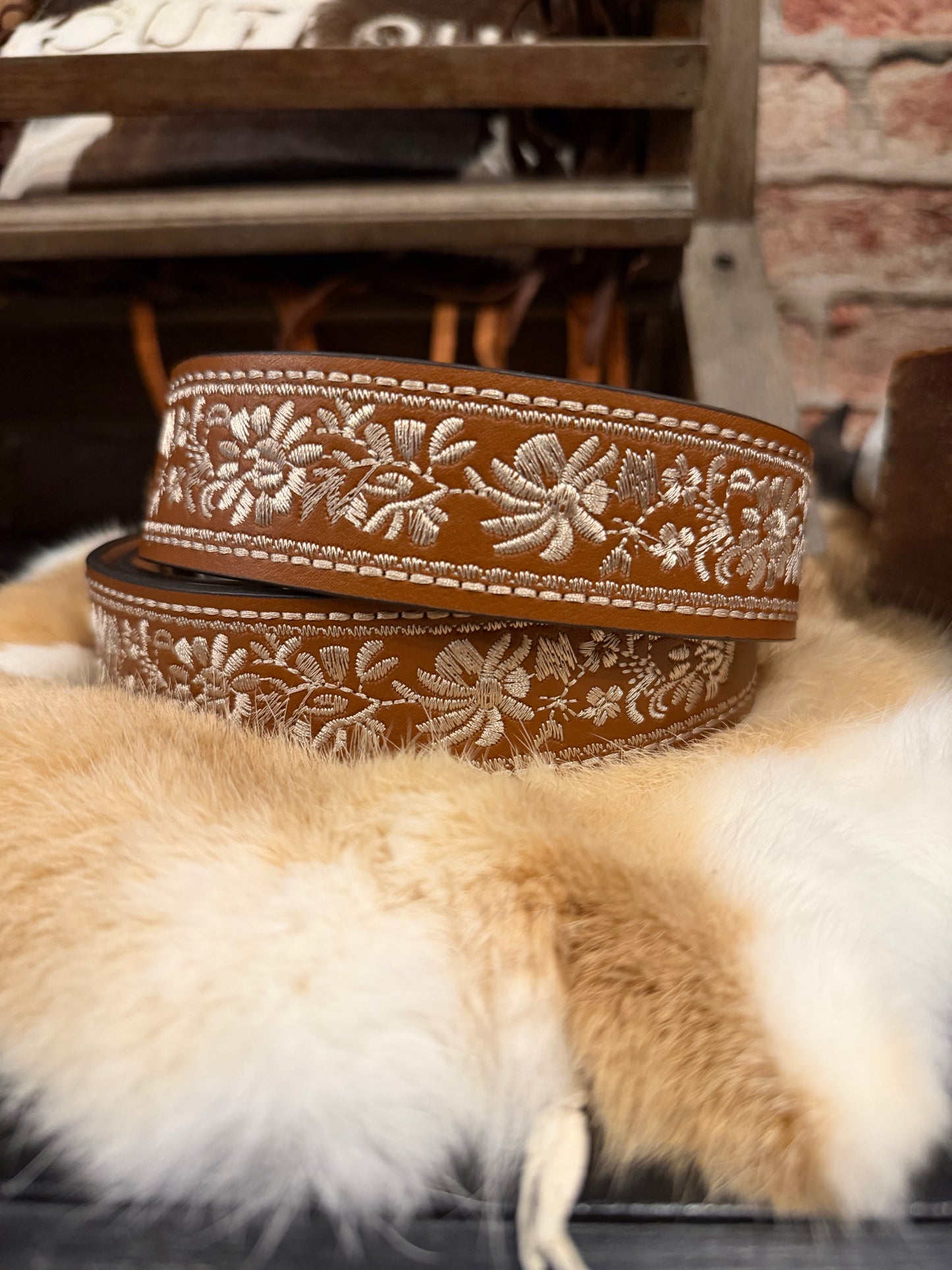 Boho Brass Buckle Belt