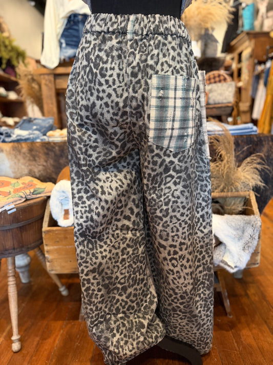Plaid Wildside – Patchwork Wide Leg Pants