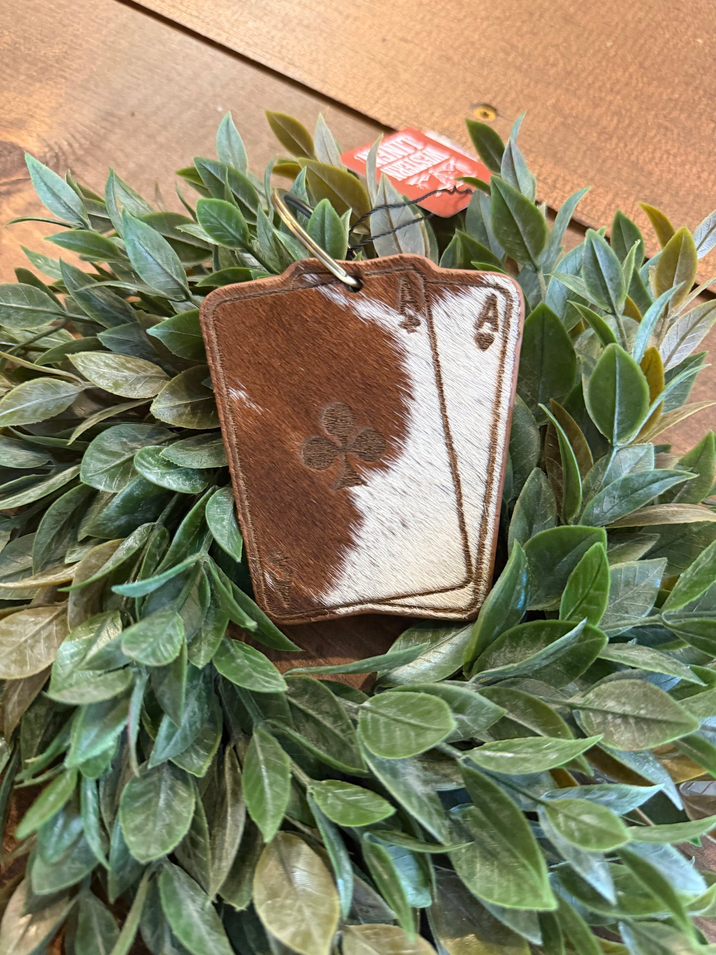 Cowhide Cards - Key Chain
