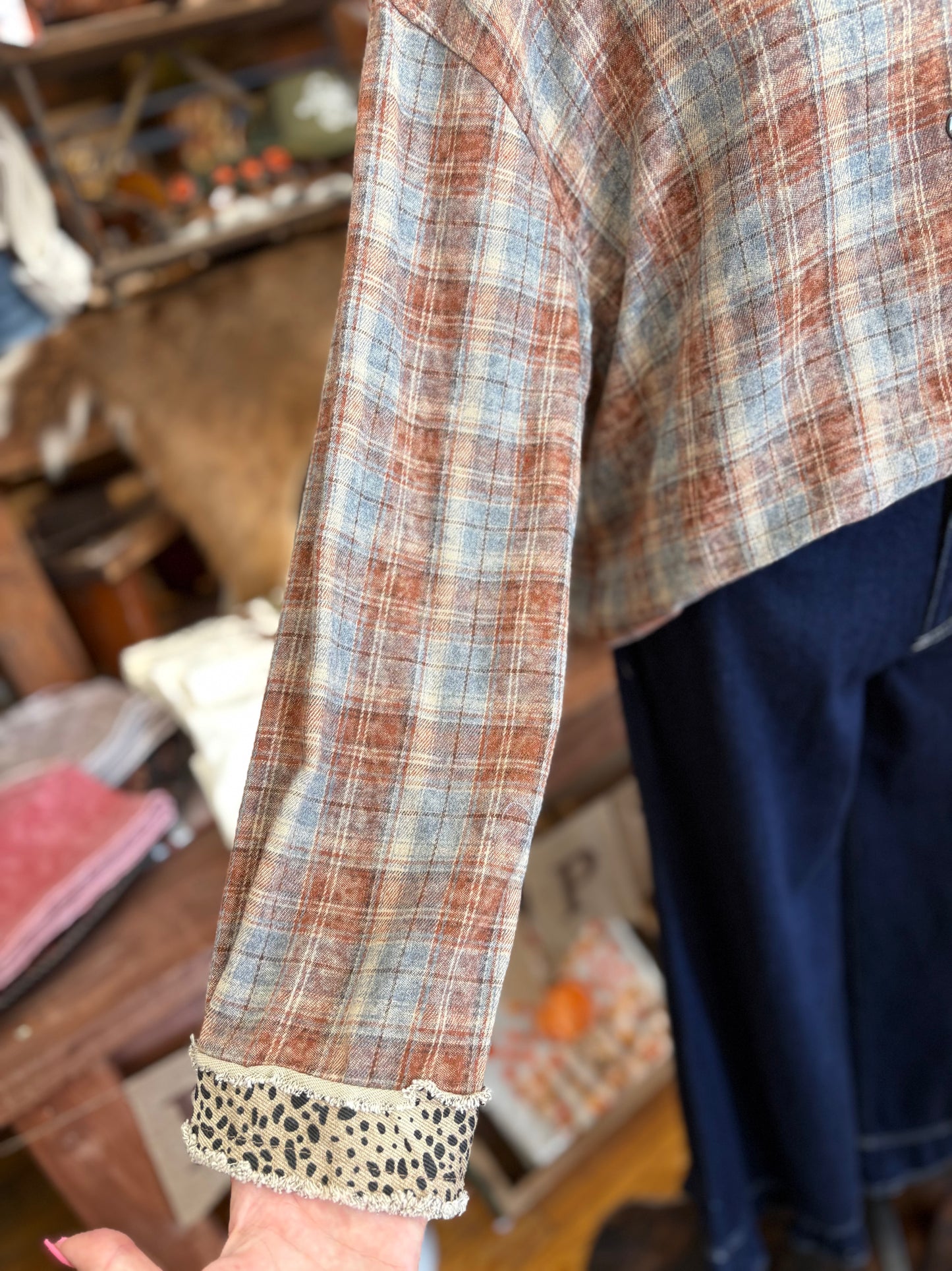 Fall on the Wild Side – Brick Plaid Flannel
