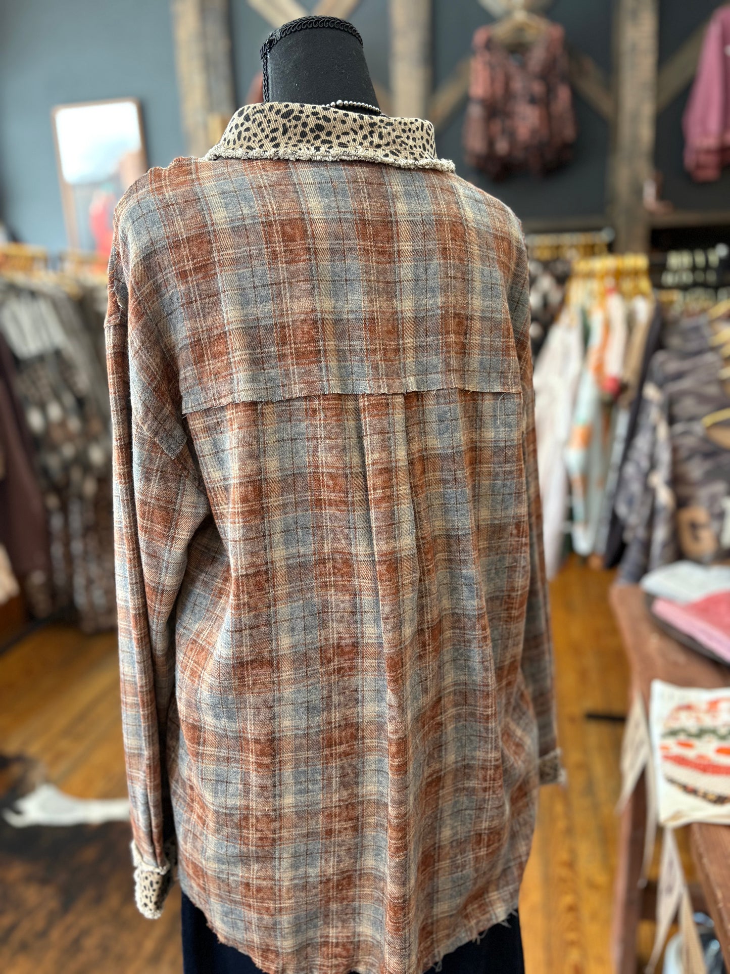 Fall on the Wild Side – Brick Plaid Flannel