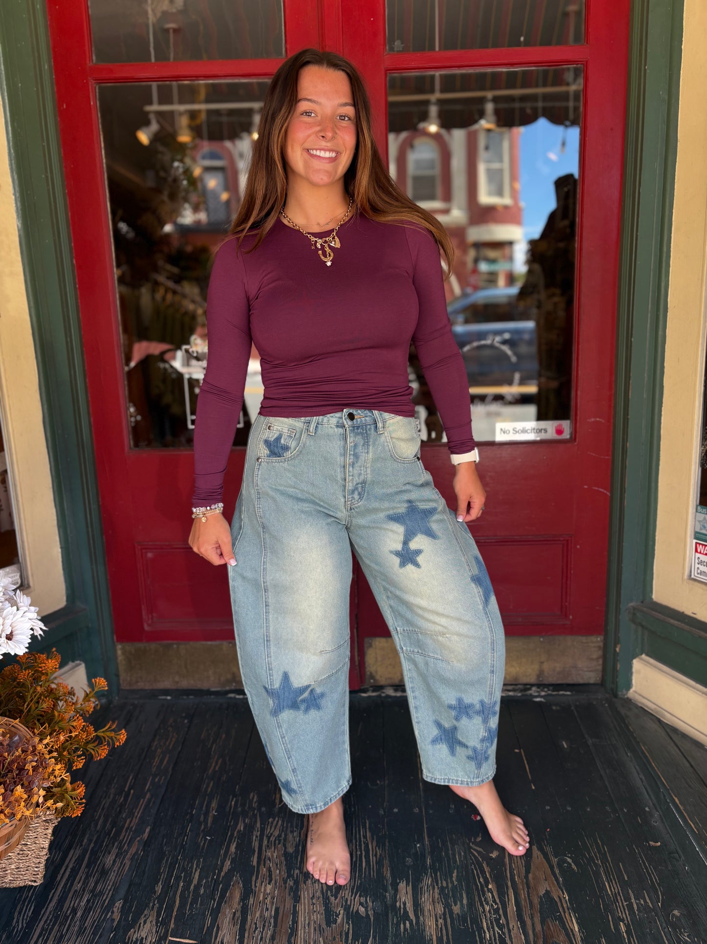 Simple Staple – Wine Long Sleeve Top
