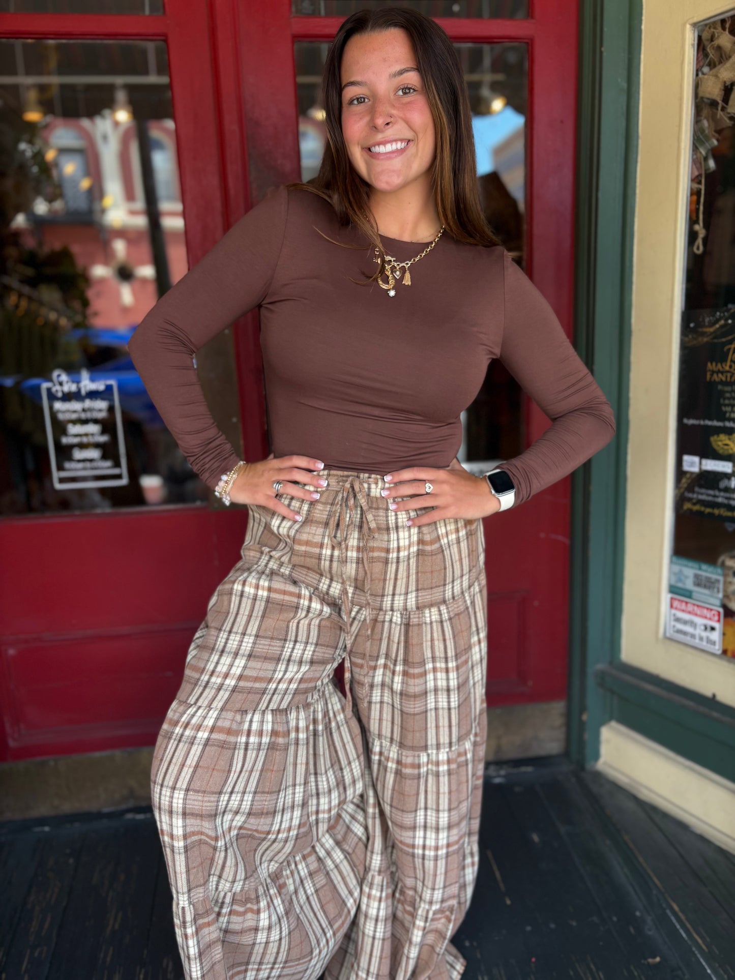 Simple Staple – Brown Long Sleeve Top