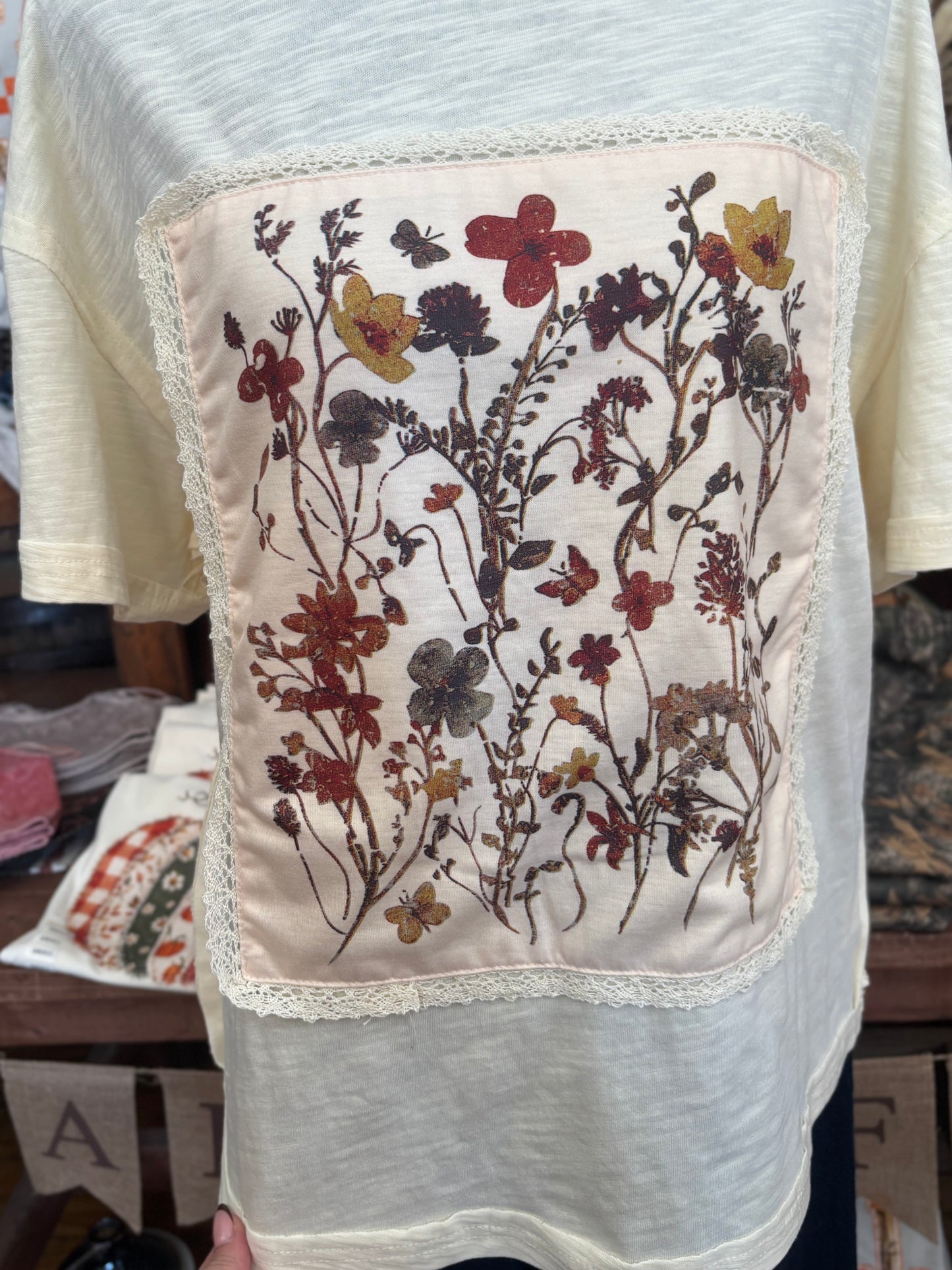 Soft Wildflower - Ivory Top