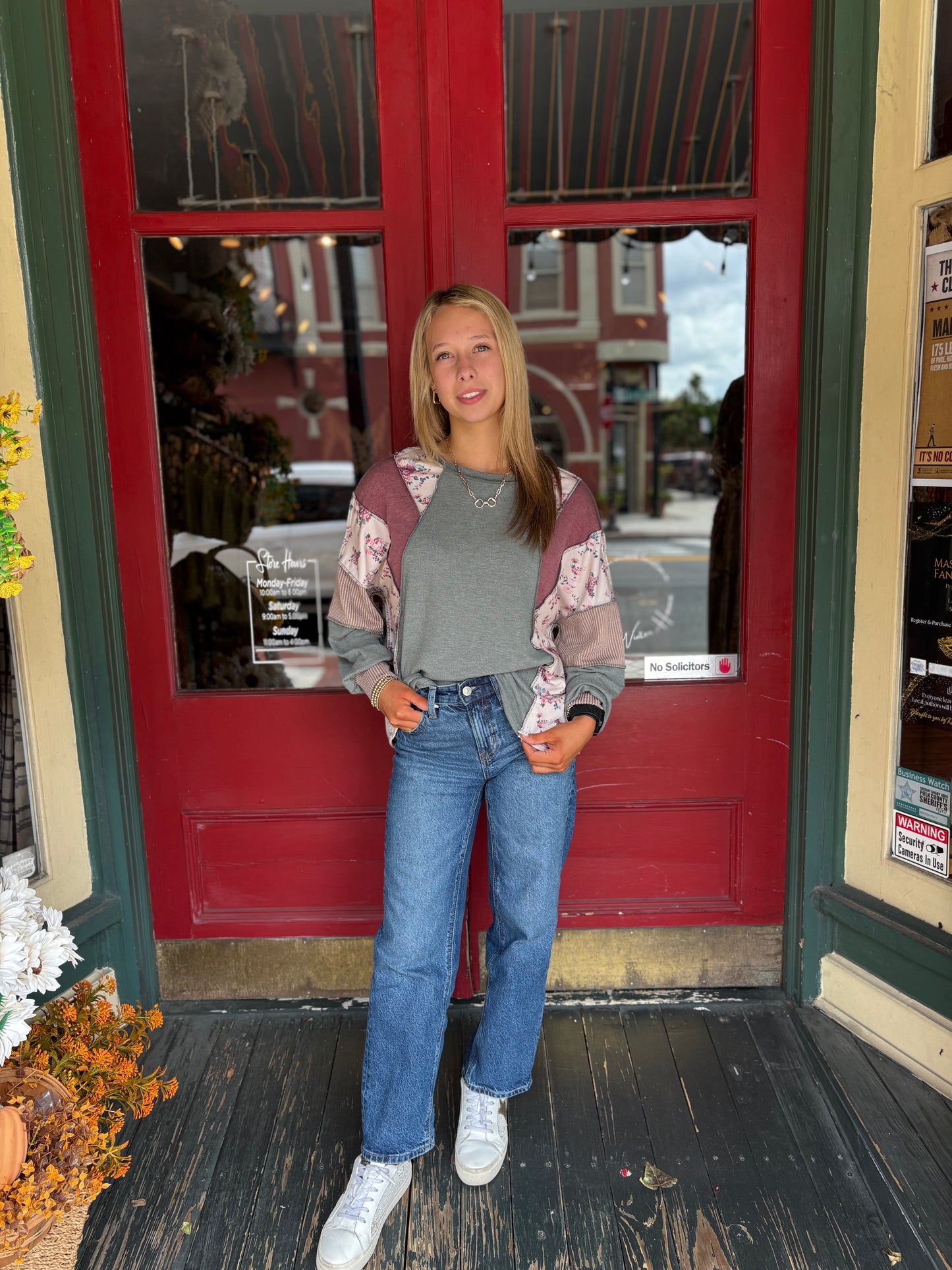 Seasonal Stitch – Olive Ribbed Top