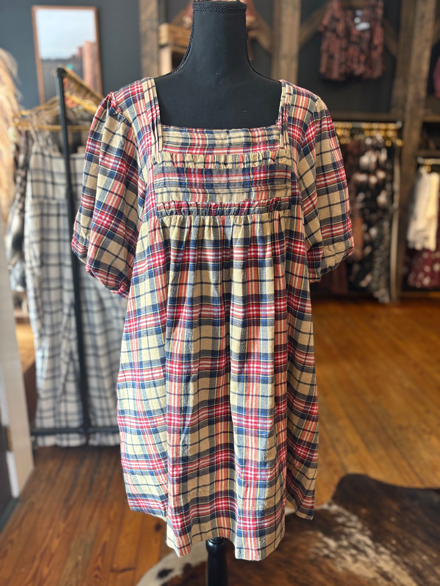 Fall Fling – Plaid Midi Dress