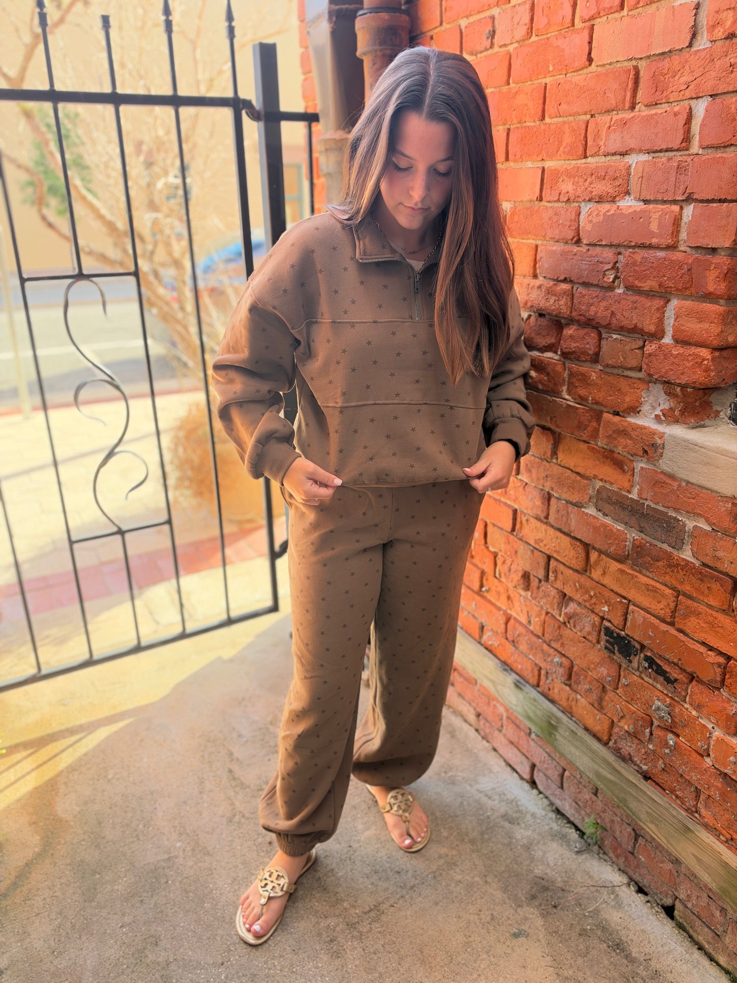 Lone Star Lounge – Brown Star Jogger Sweatpants
