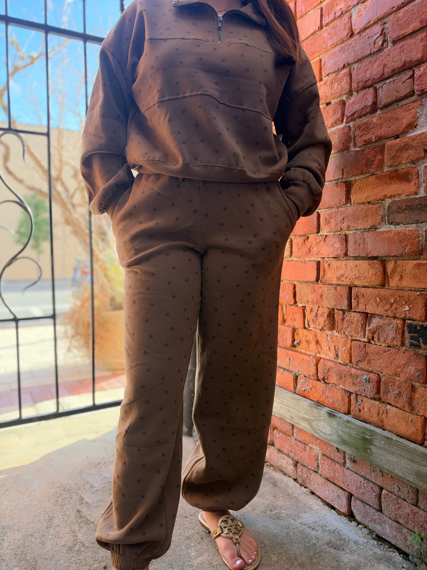 Lone Star Lounge – Brown Star Jogger Sweatpants