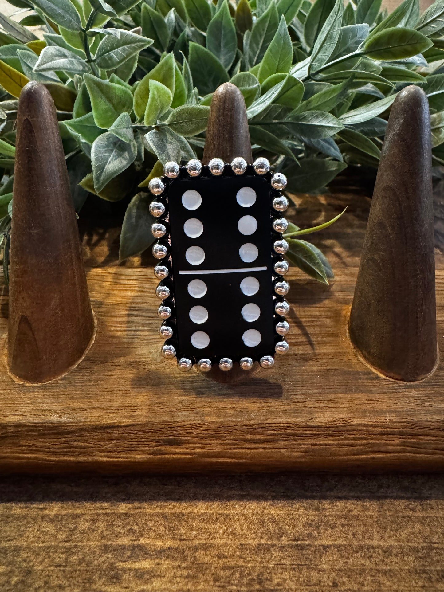 Lucky Sixes - Studded Ring