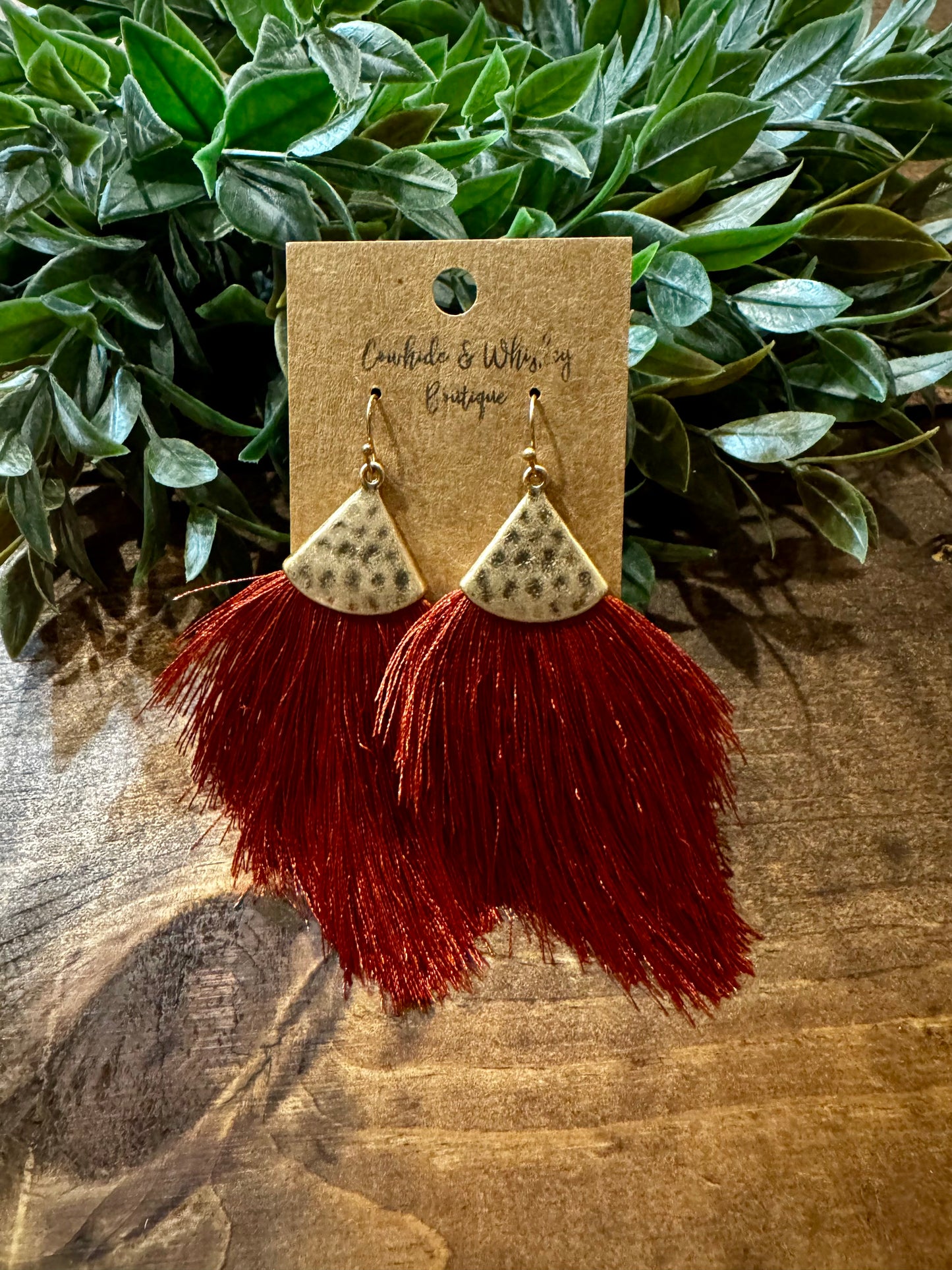 Copper Fringe - Earring