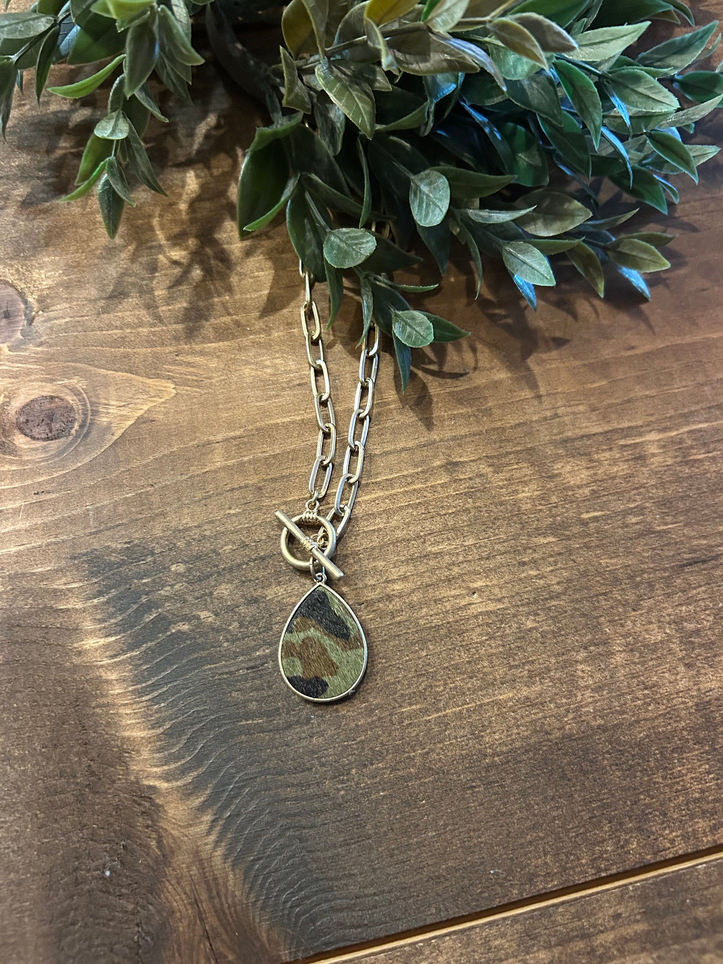 Camo Toggle - Necklace