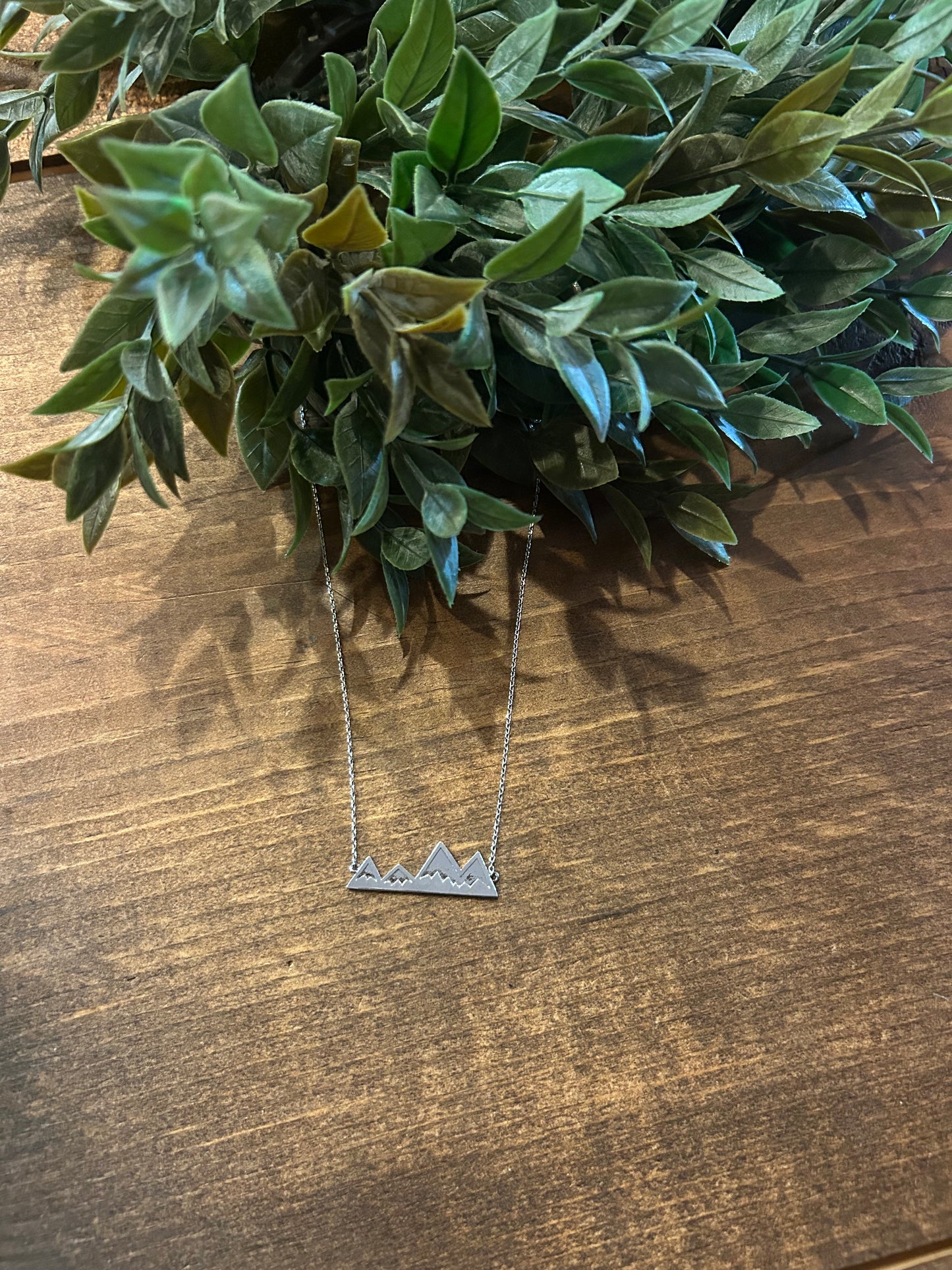 Mountain Views - Silver Necklace