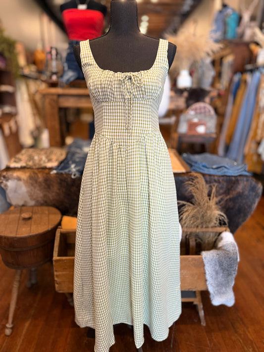 Wild Thyme – Gingham Midi Dress