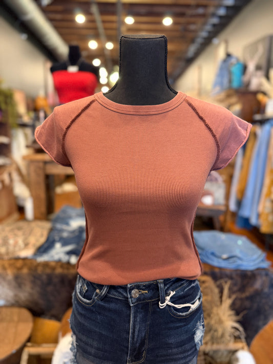 Burned Rose – Dark Mauve Top