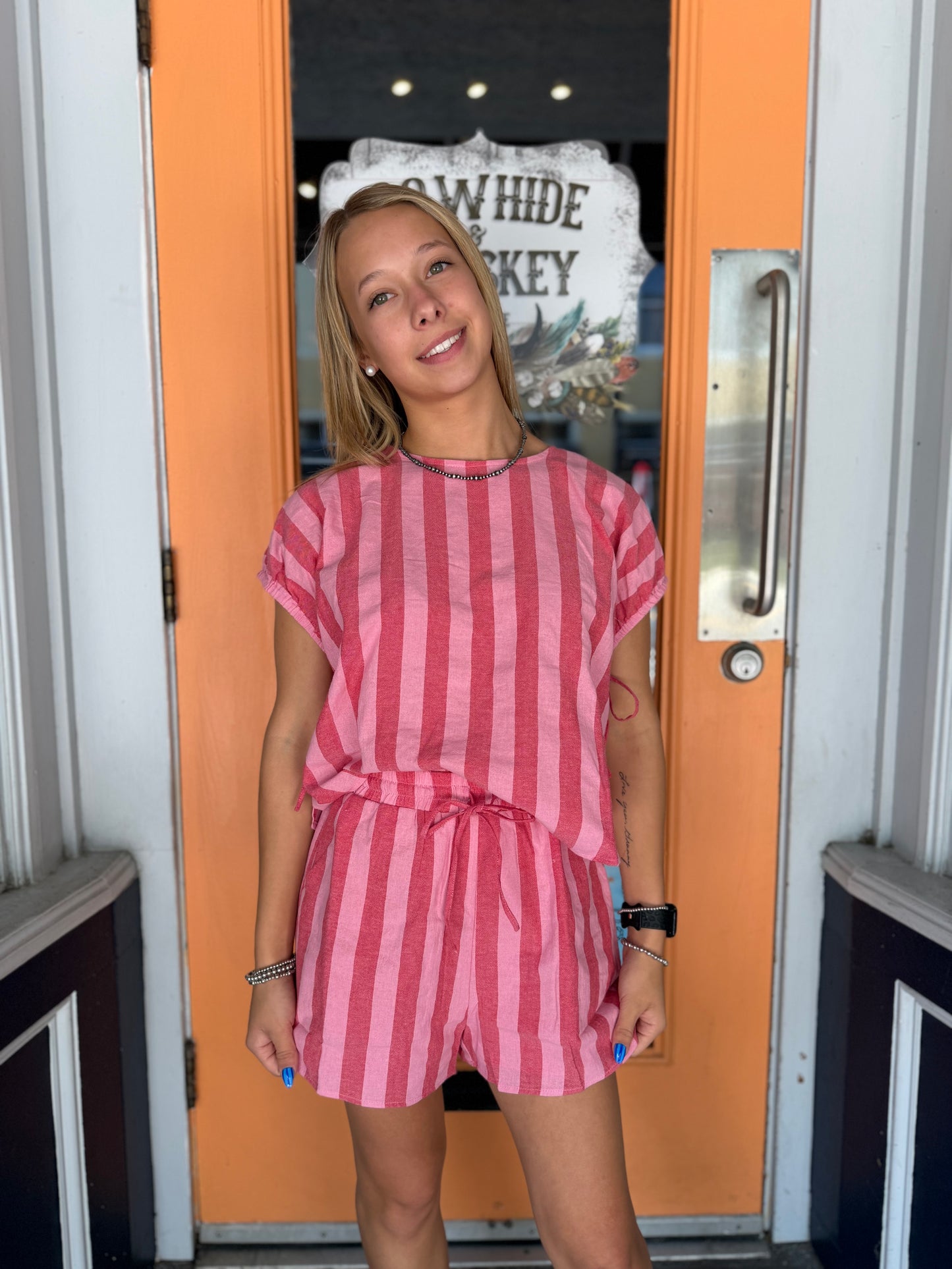 Berry Belle – Striped Blouse