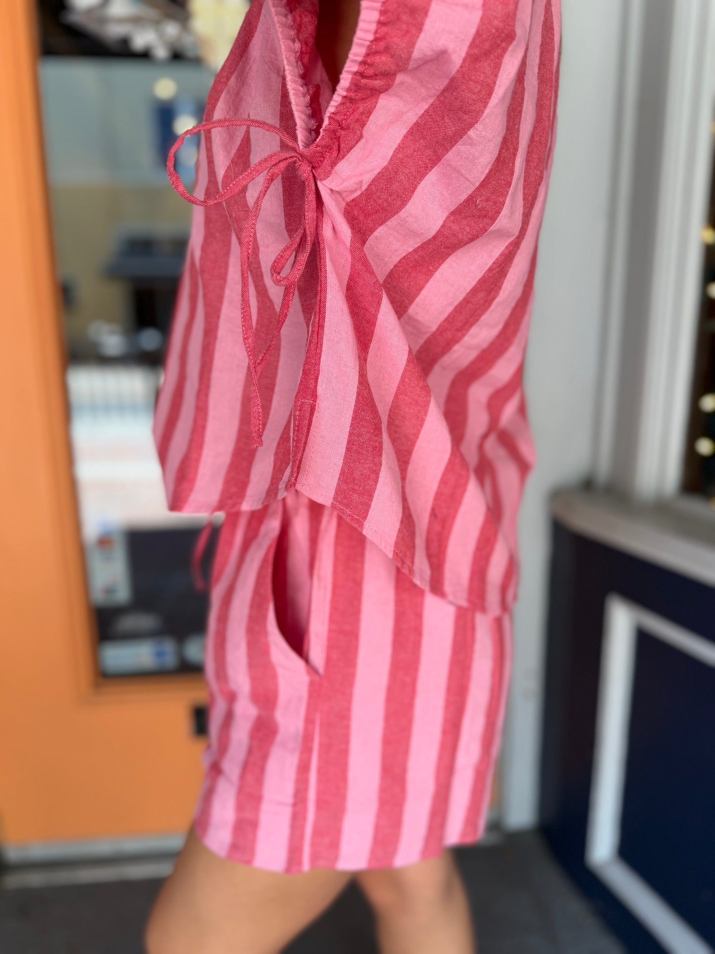 Berry Belle – Striped Shorts