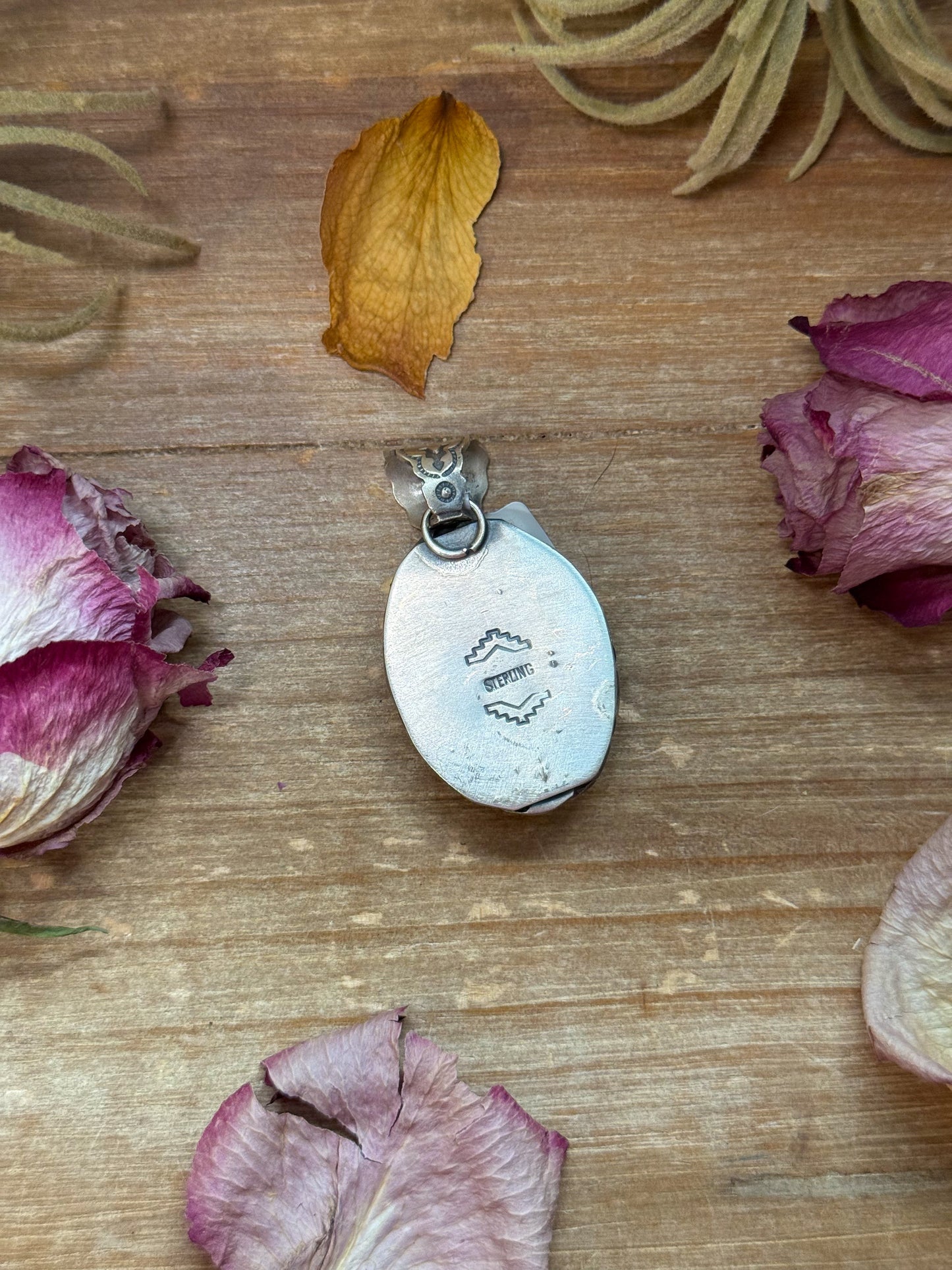 Golden Hills Turquoise Sterling Silver Pendant