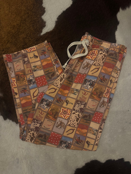 Rancher’s Patchwork – Western Print Pants