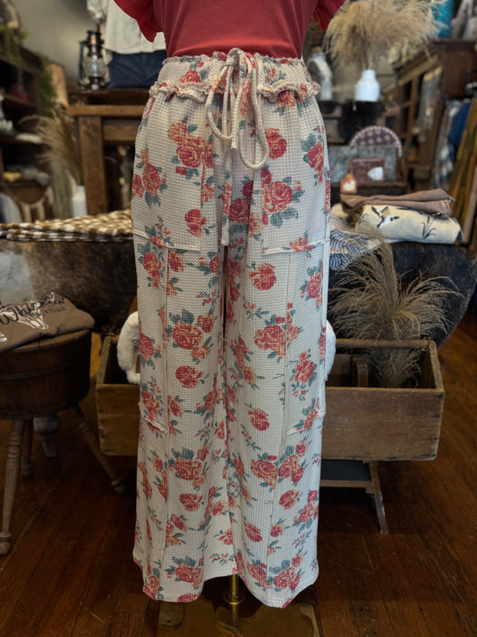 Meadow Mornings – Waffle Knit Pants
