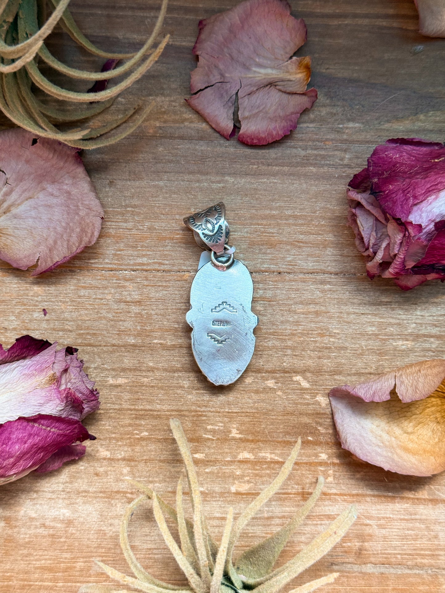 Golden Hills Turquoise Sterling Silver Pendant