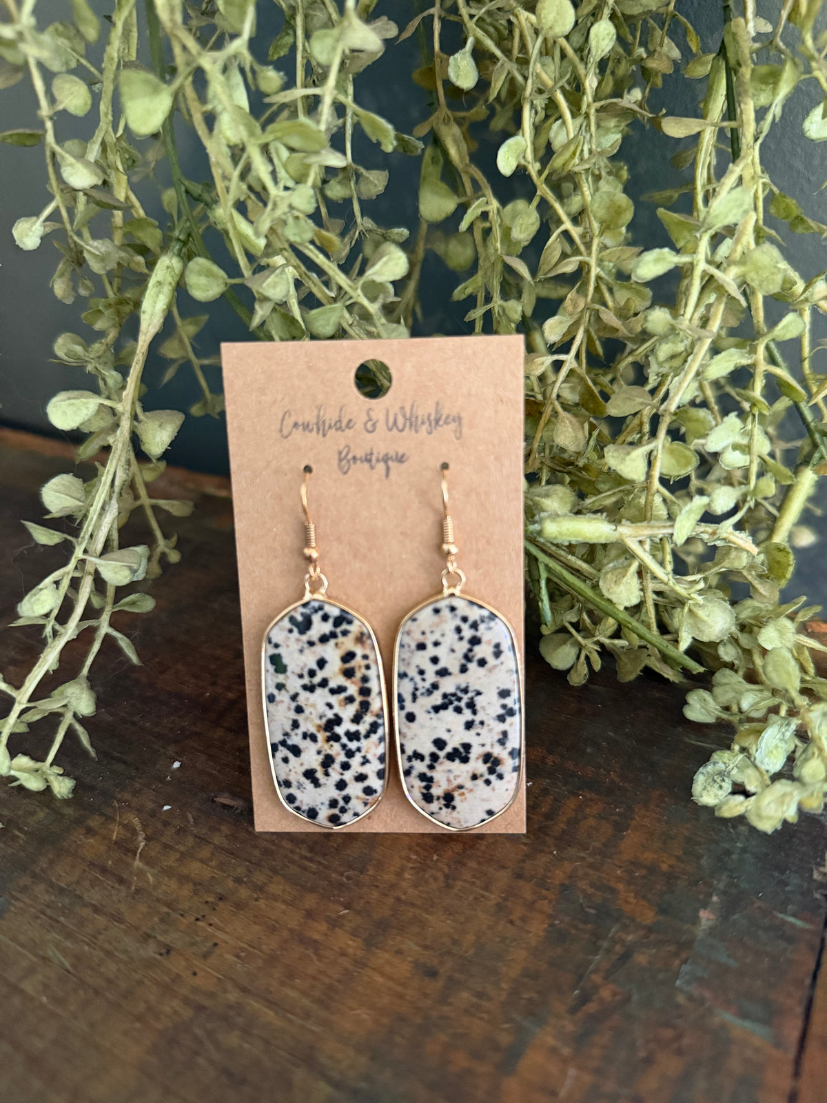 Spotted Dalmatian Jasper - Earrings