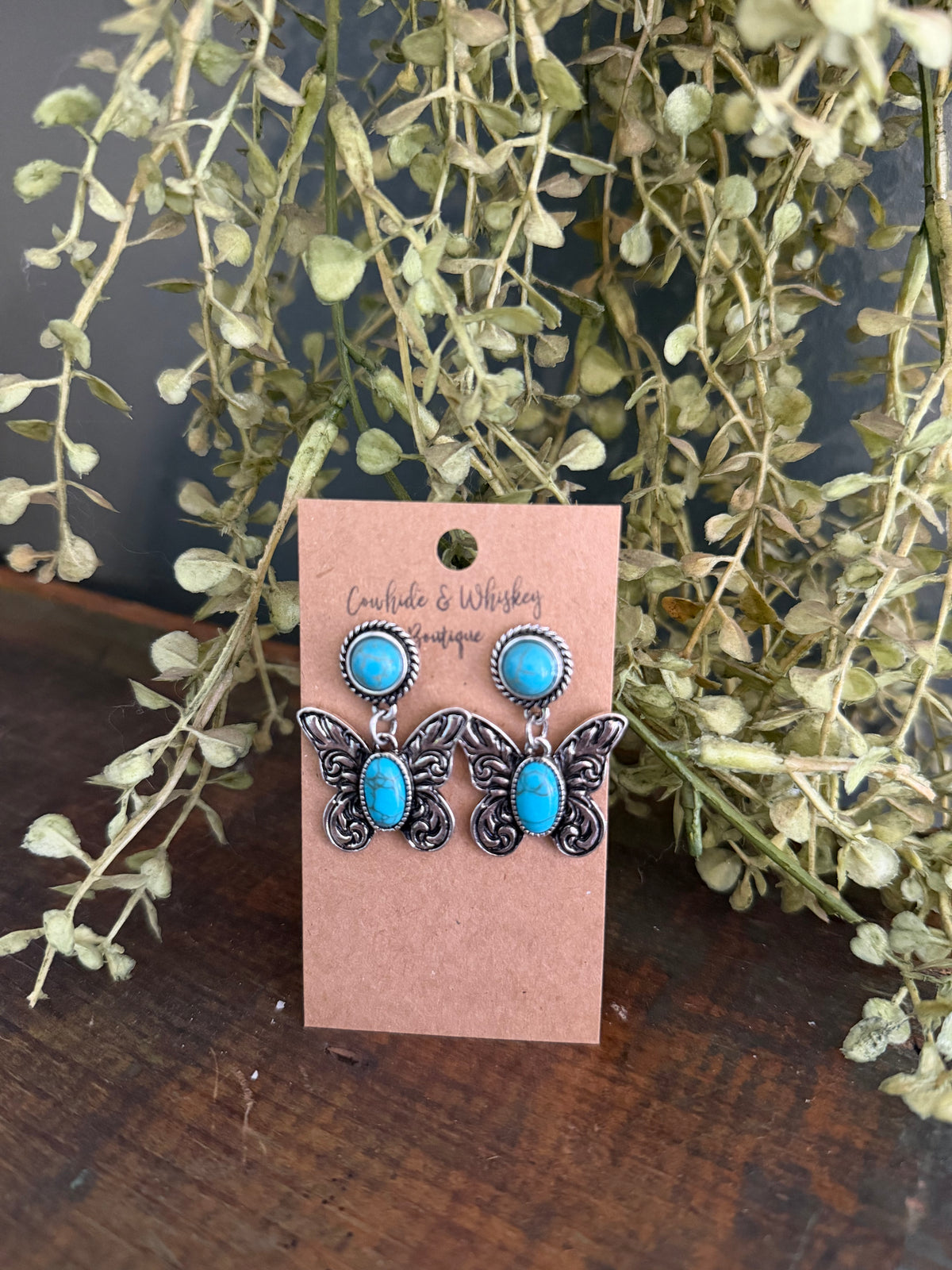 Stone Butterfly - Earrings