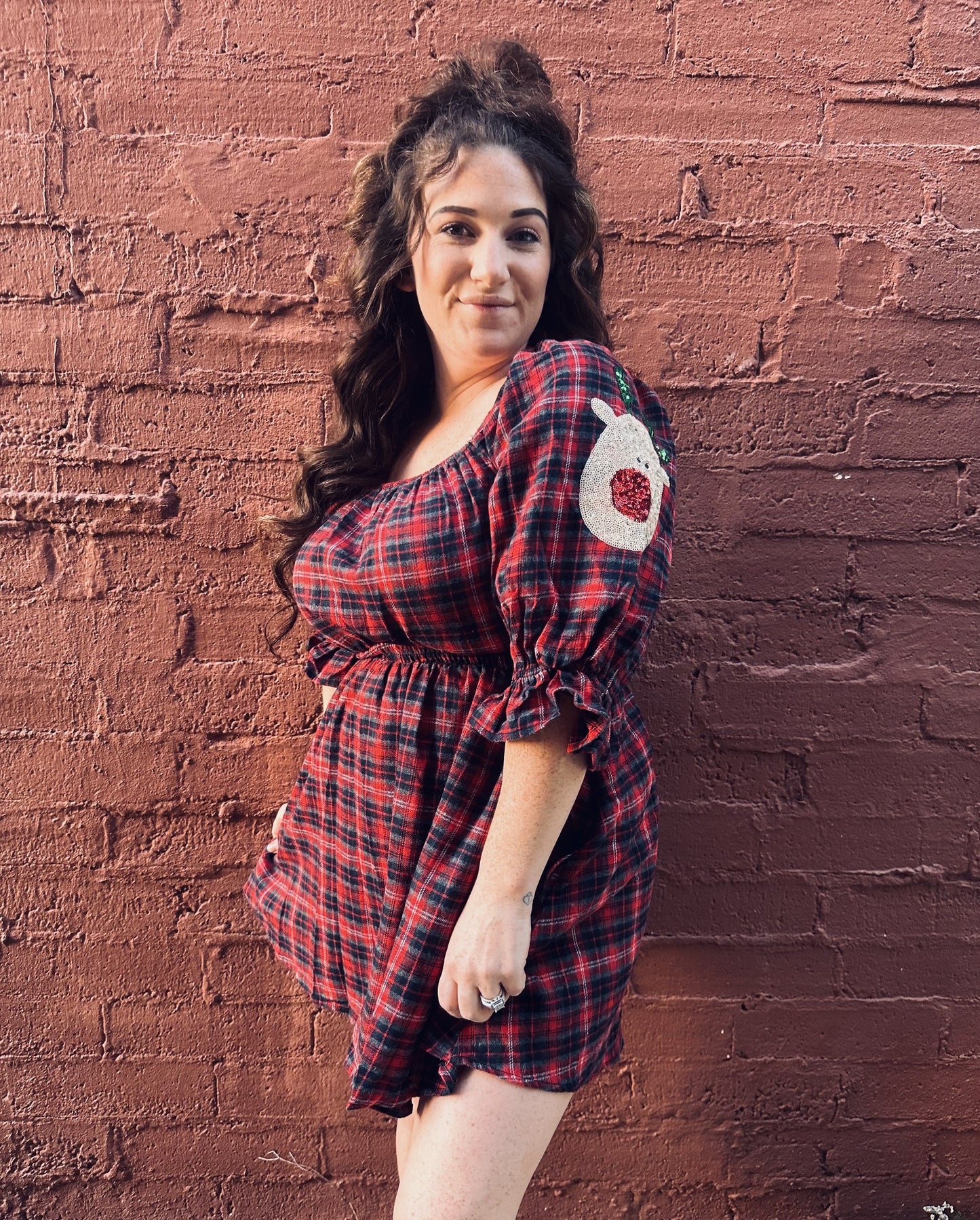 OH DEER - Plaid Dress