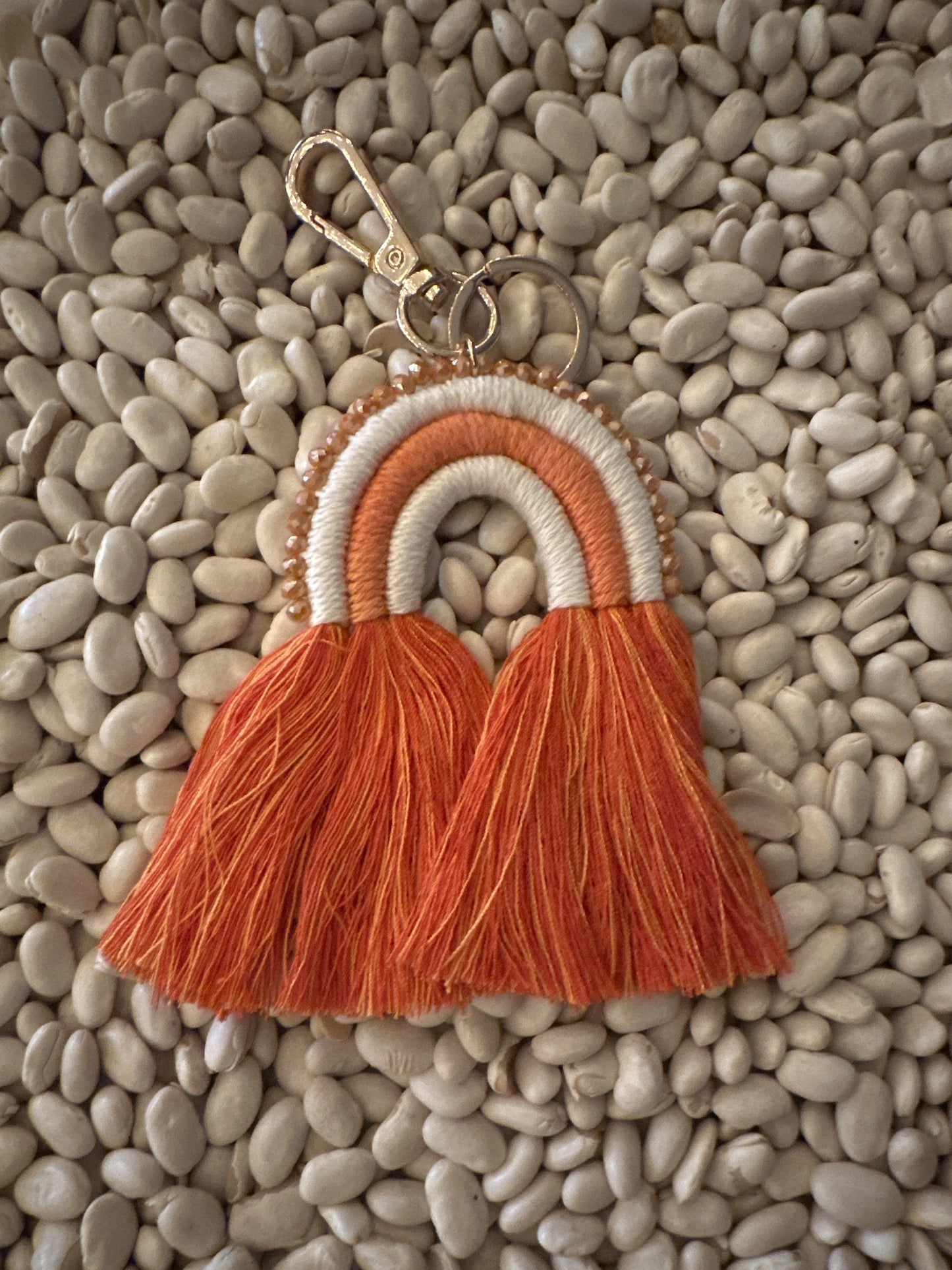 Orange Rainbow Keychain