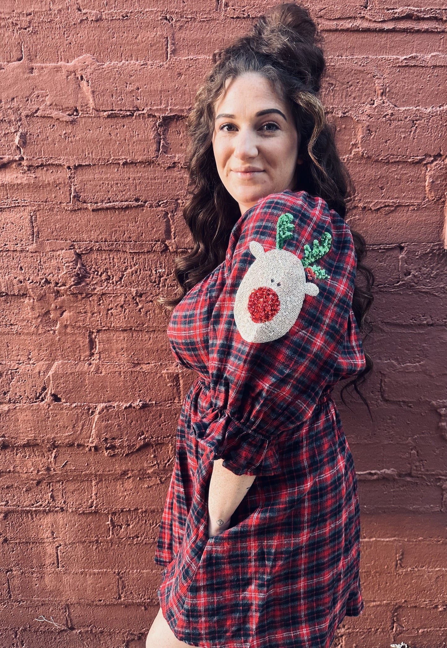 OH DEER - Plaid Dress