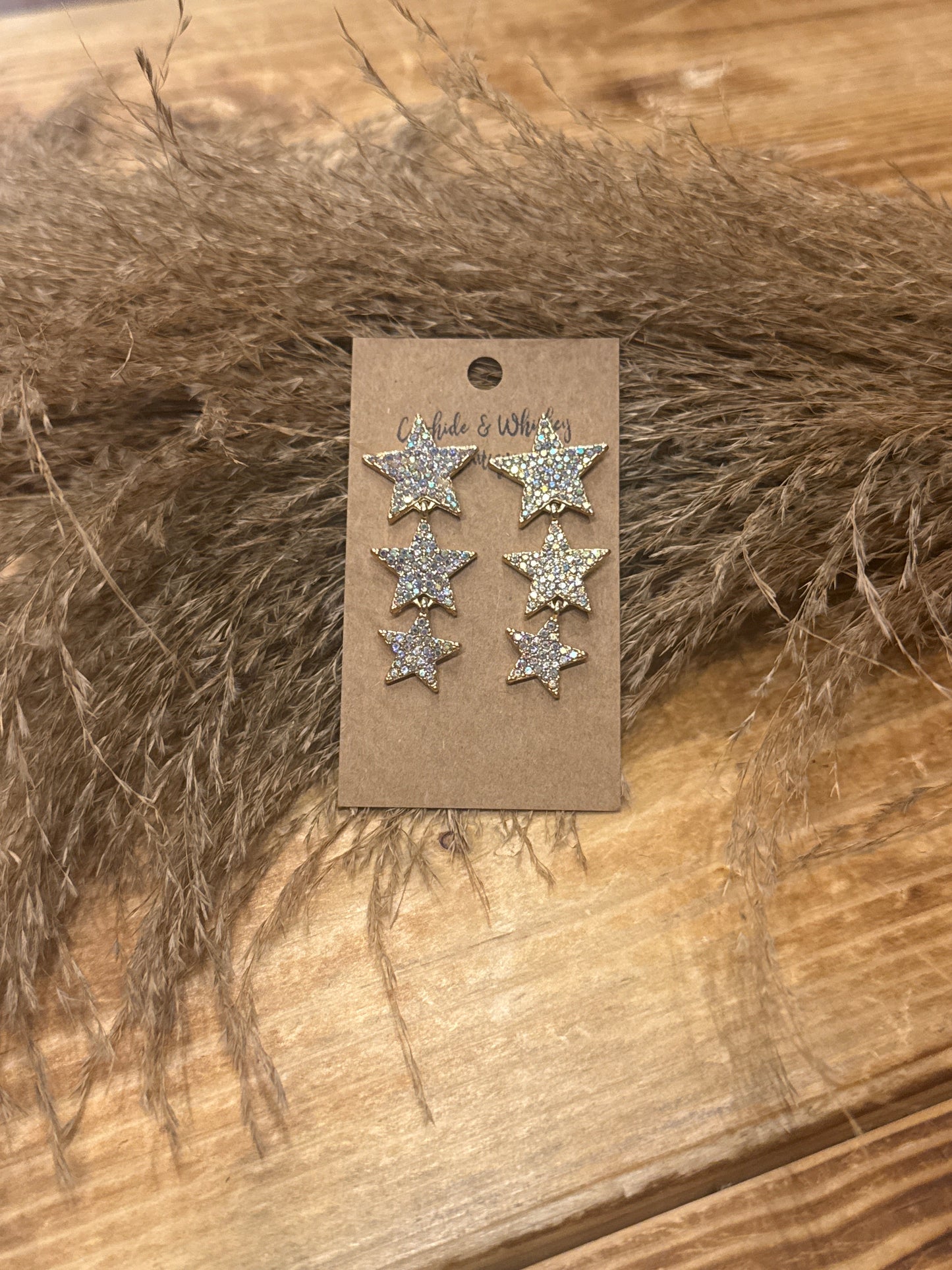 Star Power - Gold Earrings