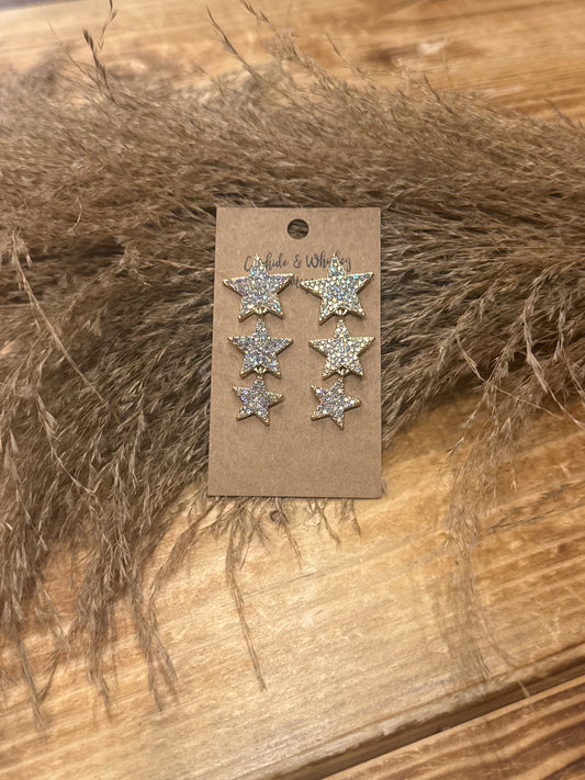 Star Power - Gold Earrings